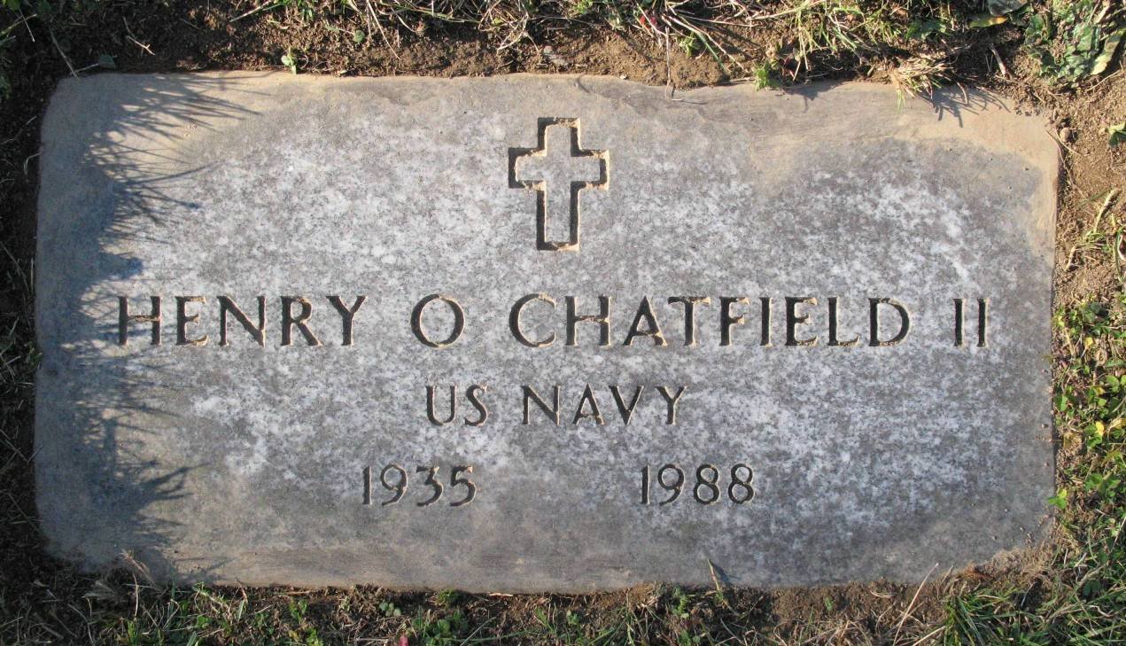 Chatfield Henry Oliver II 1935-1988 Grave.jpg